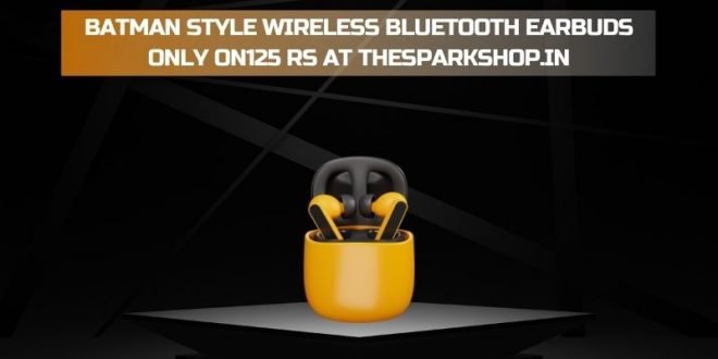 RS 125 Only on TheSparkShop.in: Batman Style Wireless BT Earbuds